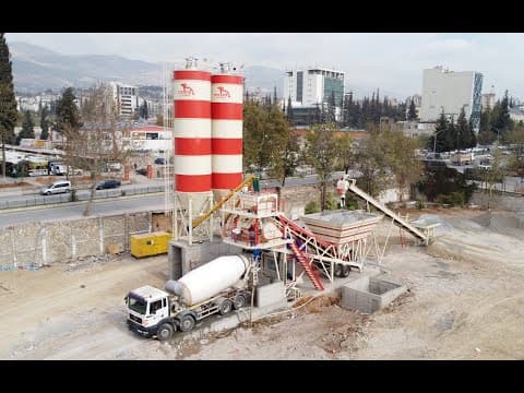 100 m³/saat Mobil Beton Santrali ( Beslemeli )